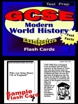 cover image of GCSE Modern World History Test Prep Review - Exambusters Flash Cards